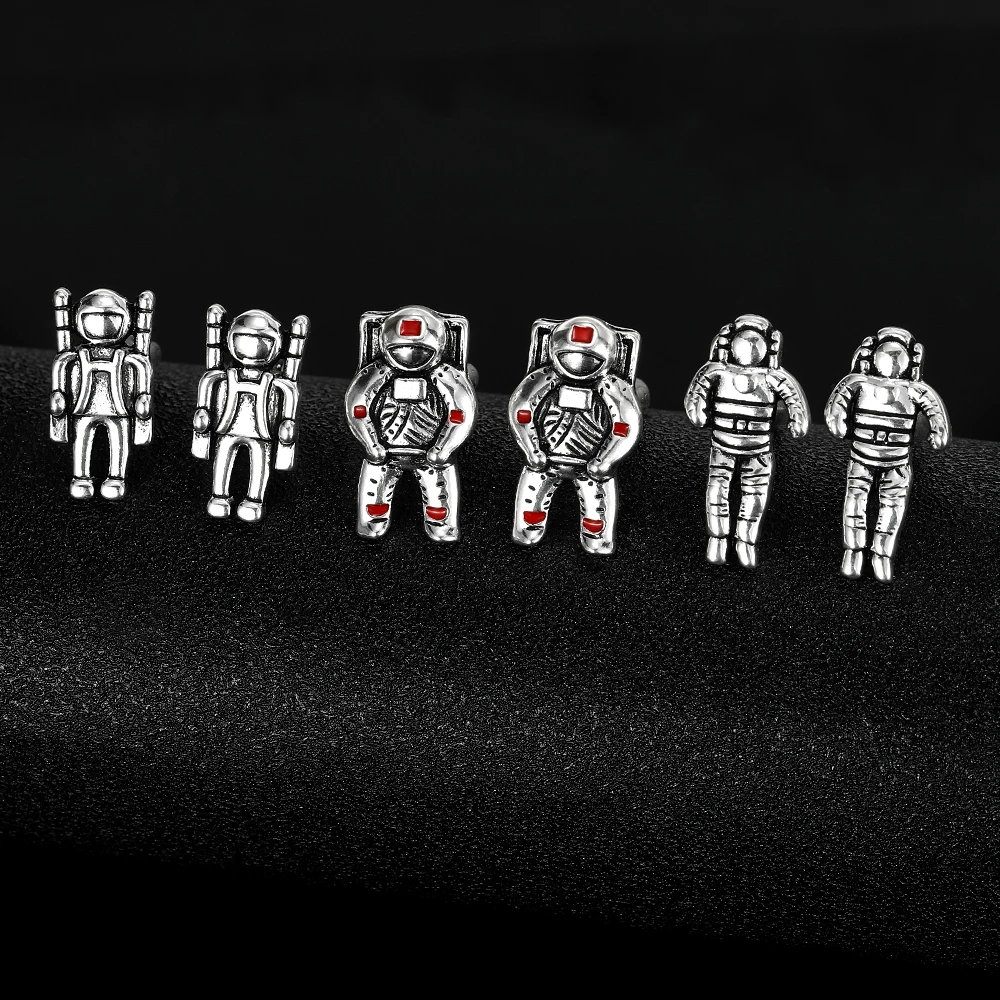 New Arrival Astronaut Spaceman Cufflinks For Space Fans Shirt Suit Cosmonaut Gemelos