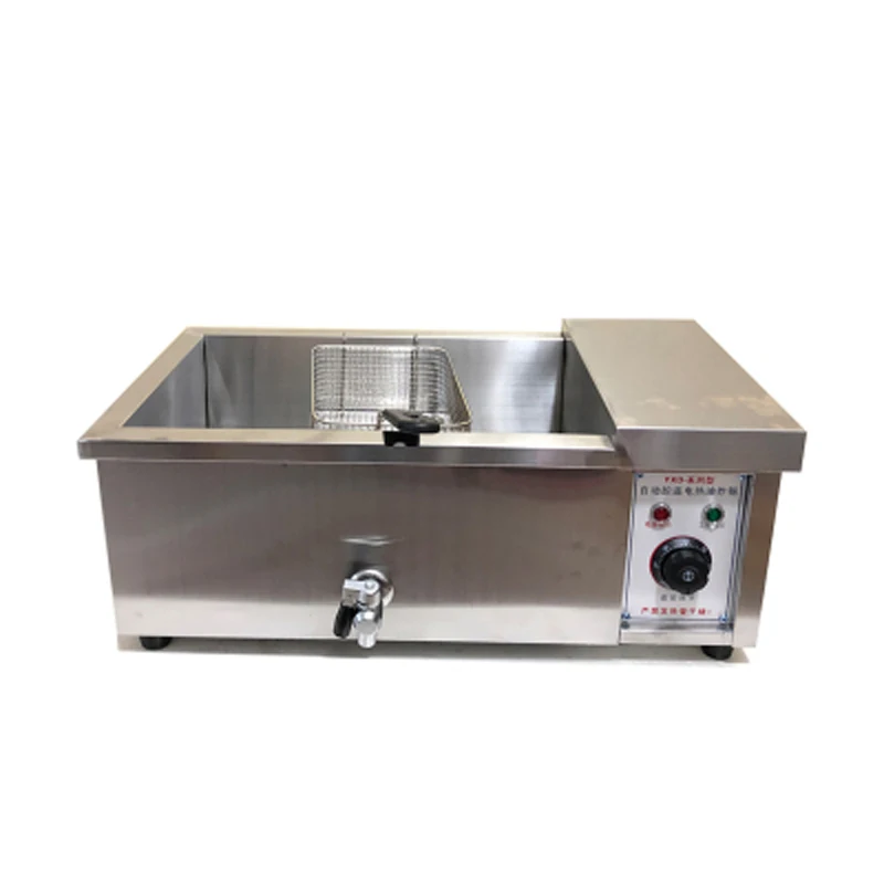 12L Household Desktop Fryer Fried Chicken Roast Fryer 220V/3000WCommercial Stainless Steel Electric Fryer with Frying Basket