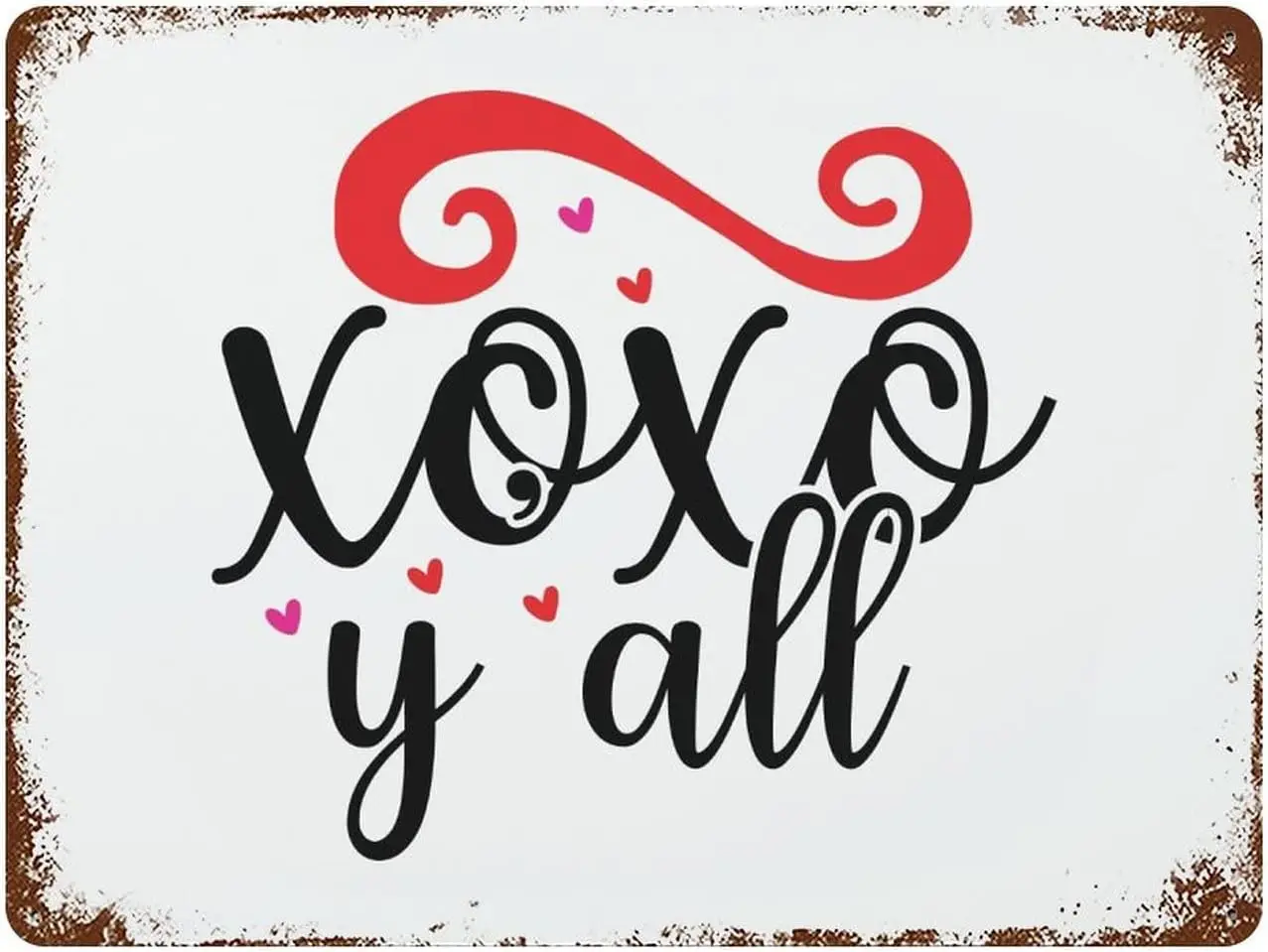 

Custom Metal Sign XOXO Metal Signs 12x16 Inch Best Gifts for Valentine's Day Aluminum Metal Sign Wall Decor Valentine