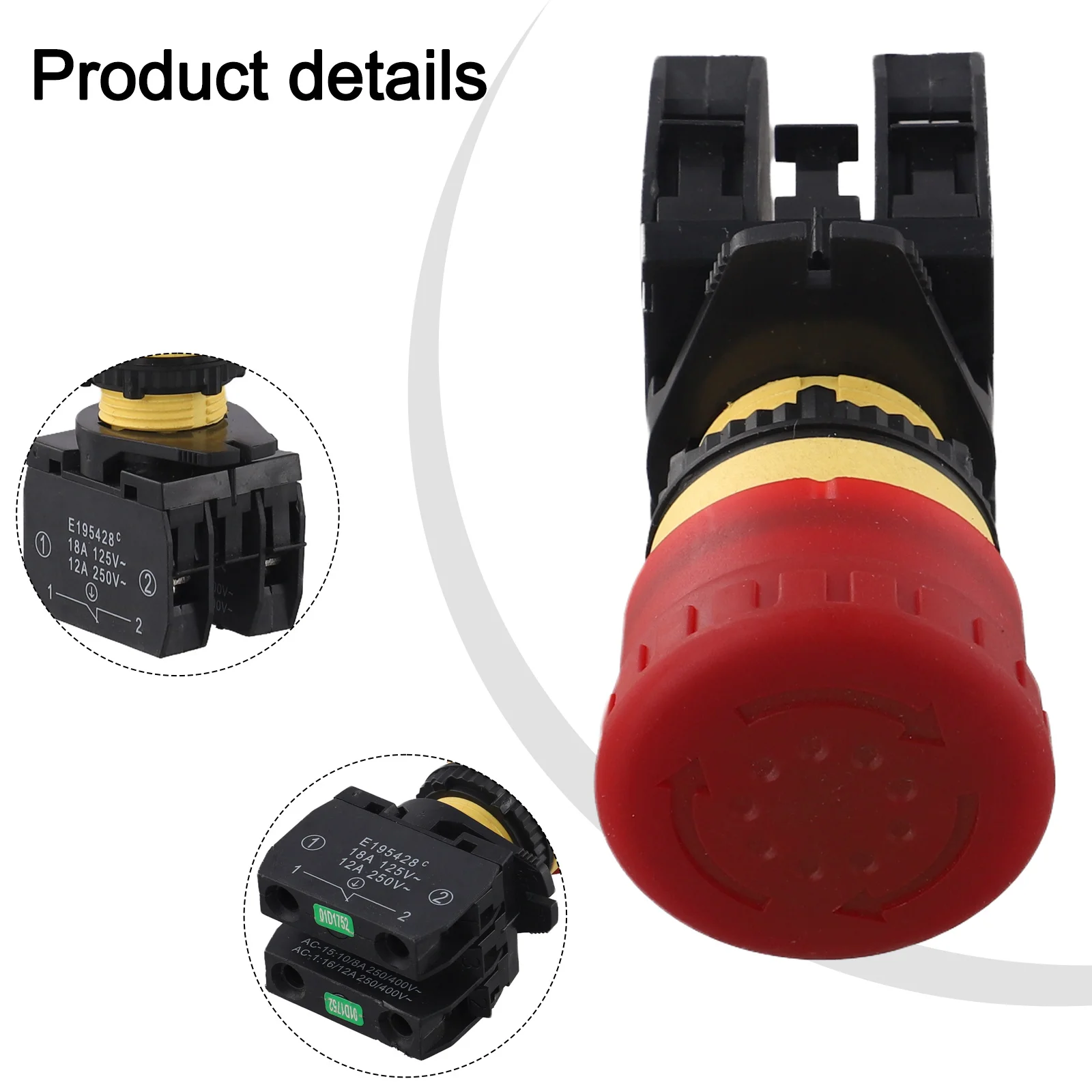 

Электрическое управление HY57B, стоп-выключатель, адаптируемый для тока оборудования, 18 А, 12 А, эффективная работа, механическая самоблокирующаяся