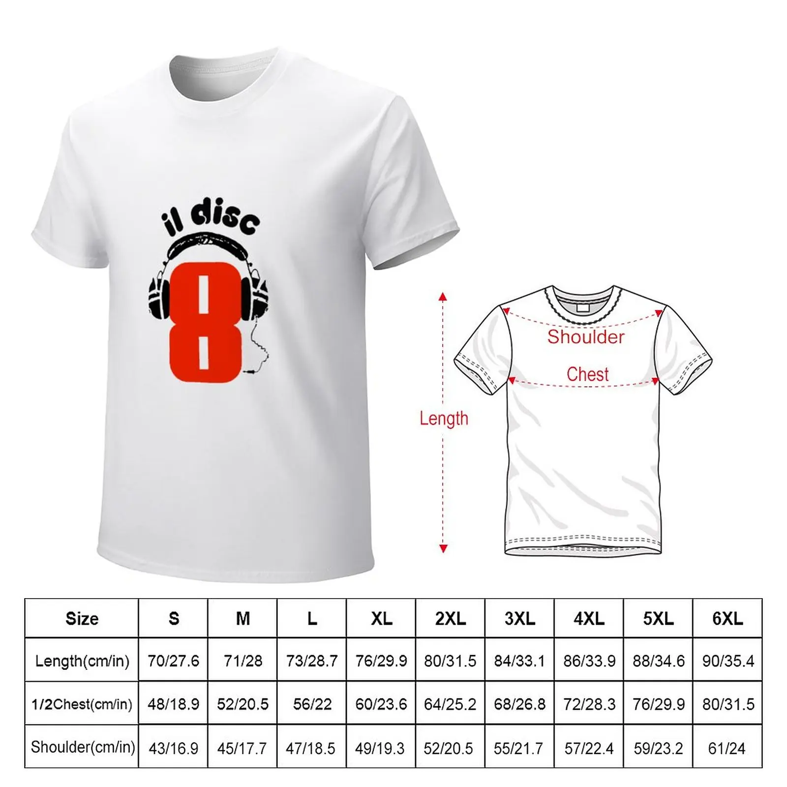 Il Disc8 Italo Disco T-Shirt custom t shirts anime summer tops big and tall t shirts for men