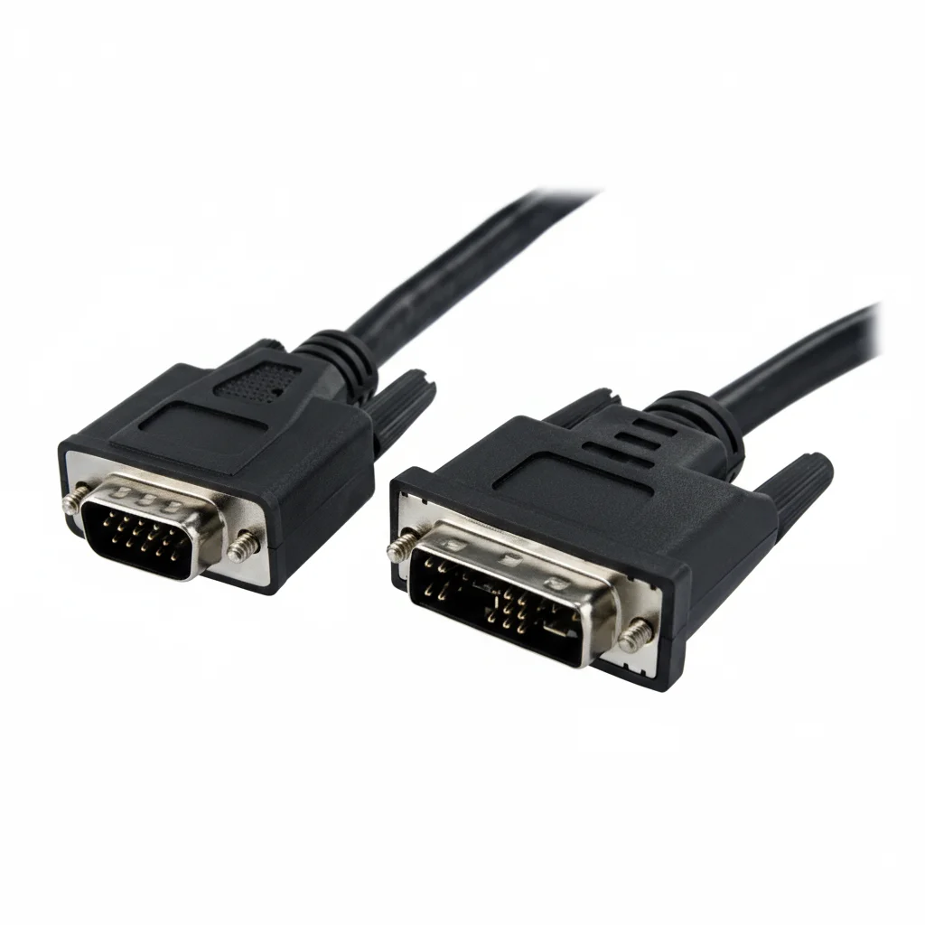 StarTech DVIVGAMM10 10 Feet Video Cable - 1 x 17-pin DVI-A Male Video, 1 x 15-pin HD-15 Male VGA - Black