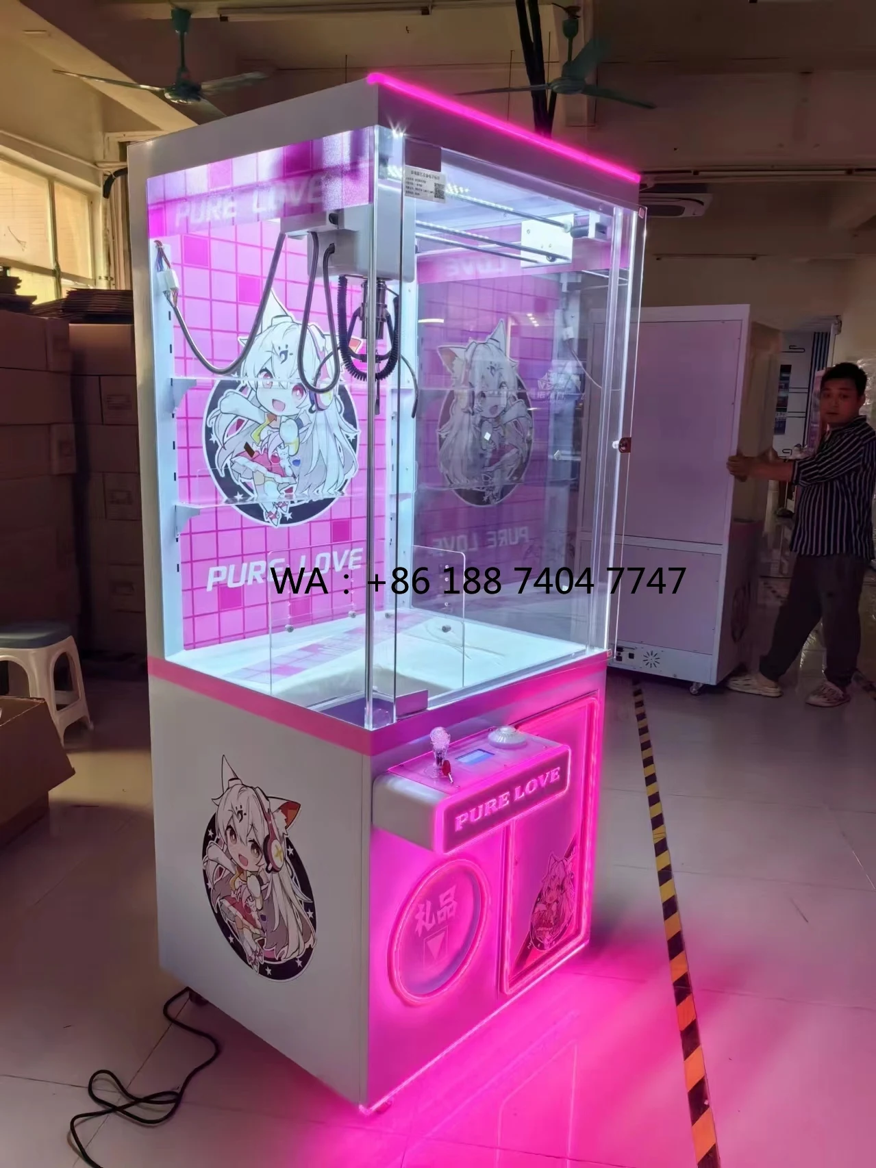 

Hot Selling Doll Claw Machine Coin Operated Arcade Game Machines Children Toy Claw Crane Machine Wholesale