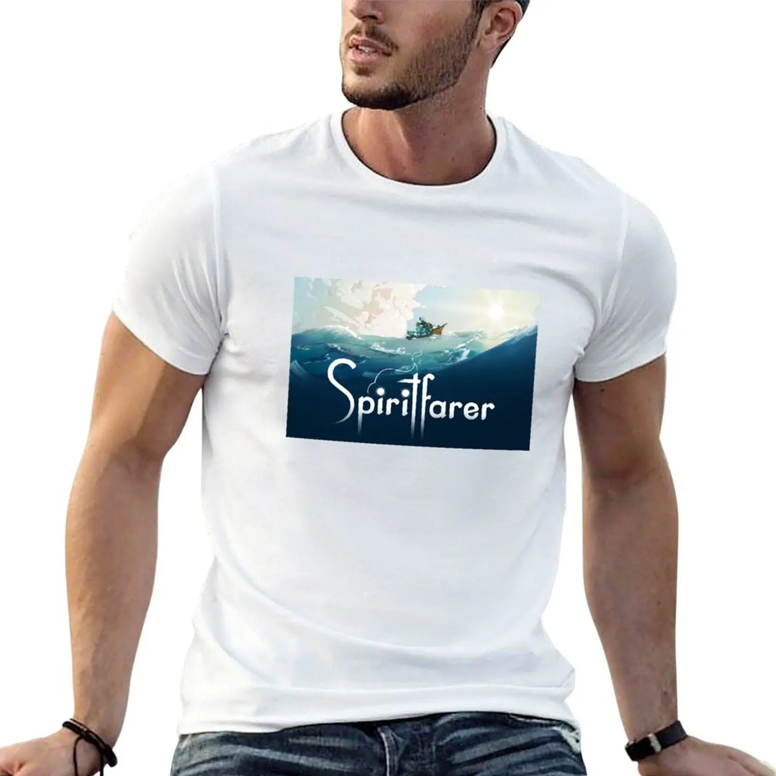 

Spiritfarer Boat T-Shirt t shirts for man cotton soft anime tshirt T-Shirt