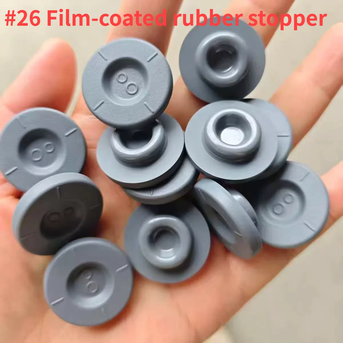 300PCS 26/28/32mm Butyl Rubber Stoppers for Crimp Vials, Large Diameter Sealing Plugs for Glass Bottles