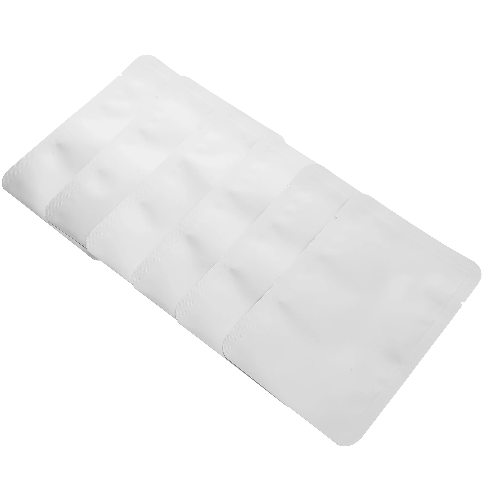 

100pcs Heat Resistant Food Storage Bags Aluminum Foil Mylar Pouches Vacuum Sealable Heat Seal Tear Notch Moisture Proof