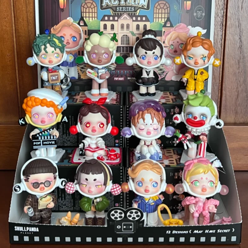 

POP MART SkullPanda Action Cut Series Mystery Box Genuine Blind Box Guess Toys Bag Ornament Figurines Home