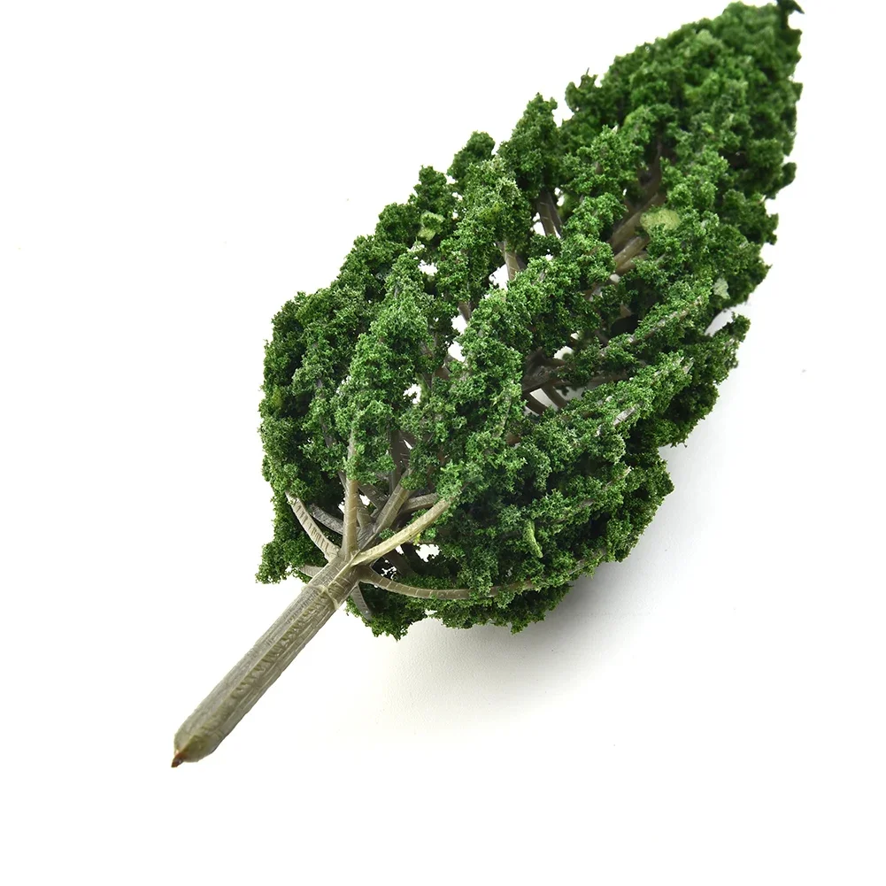 10pcs Model Pine Trees Green For Scale Railway Layout 15cm SL-16059  Plastic Model Train Artificial Miniature Tree