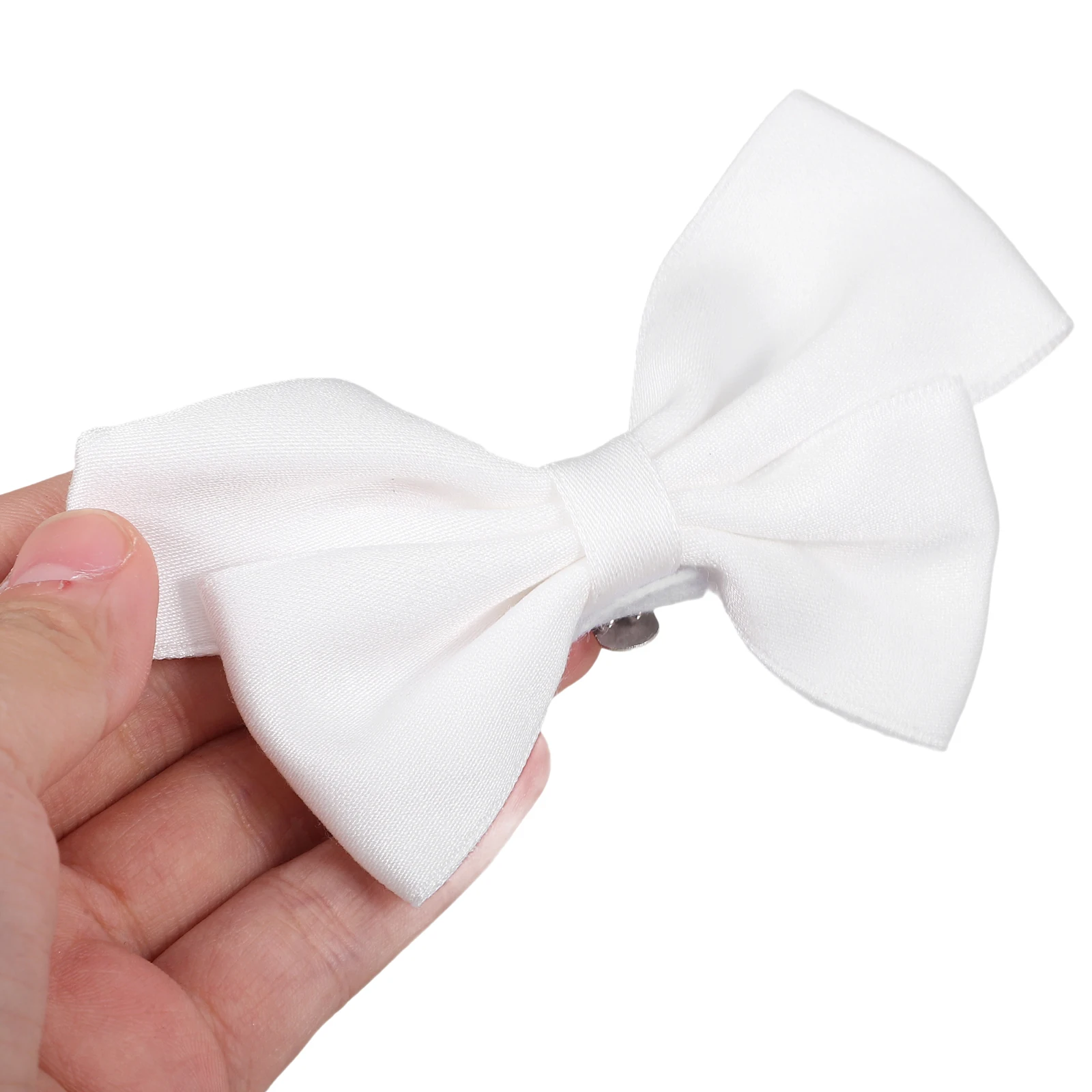 

2pcs White Bow Shoe Buckles Wedding Shoes Decor Cloth Buckle Durable Elegant Shoe Clips Bridal Buckle Clamp