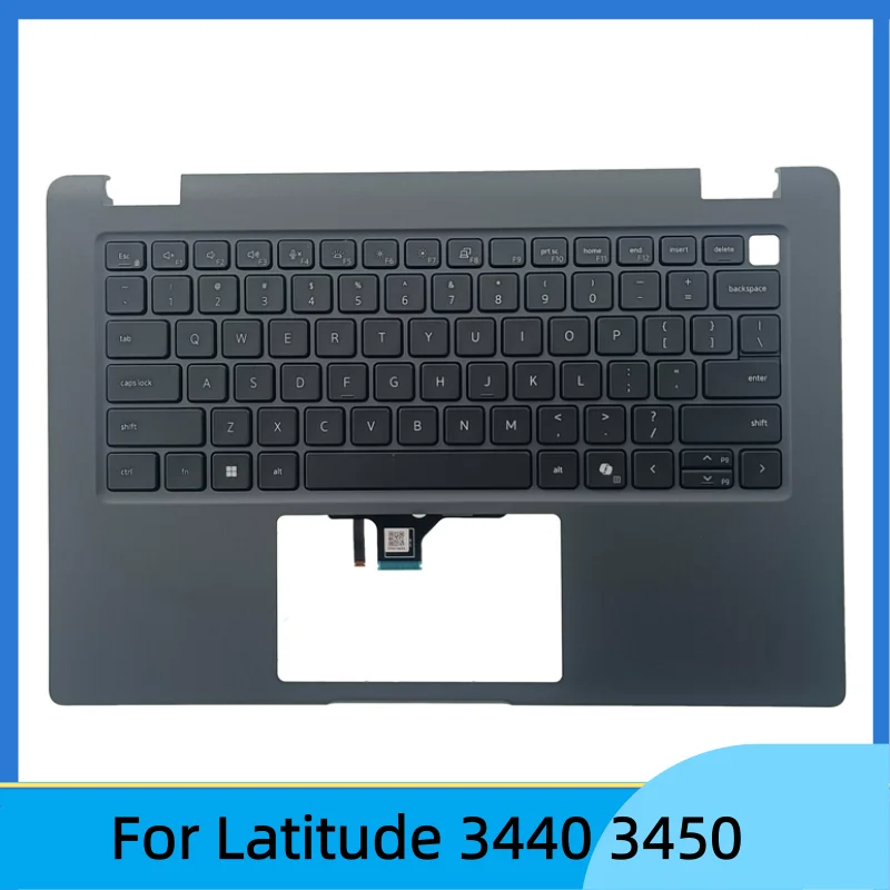 New For Latitude 3440 3450 E3440 E3450 Upper Case Palmrest Cover C shell backlit keyboard 0R2DCD