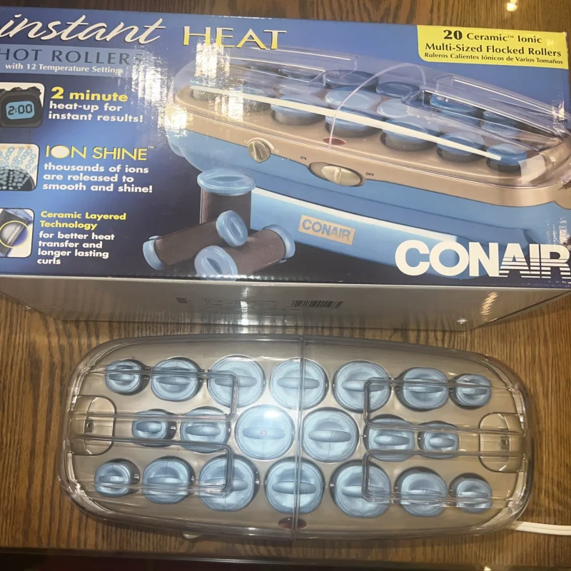 

Conair Instant Heat 20 Ceramic Ionic Multi-Sized Flocked Rollers W/12 Temp. Set