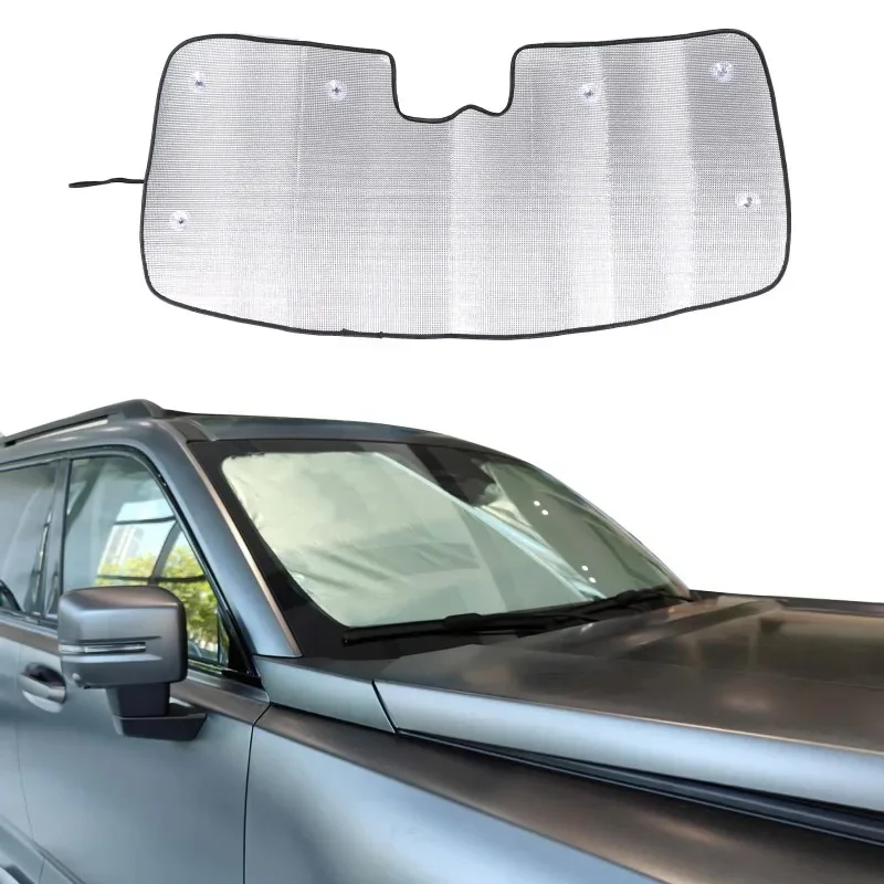 

For Haval H9 2024 Aluminum Foil Car Front Windshield Sunshade Sun Protection Visor Sunshade Car Accessories(High Configuration)