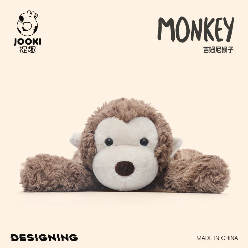 Jooki Original Plush Toys Cute Monkey Doll Soft Birthday Gift Girl Companion Soothing Fun Plush Toys