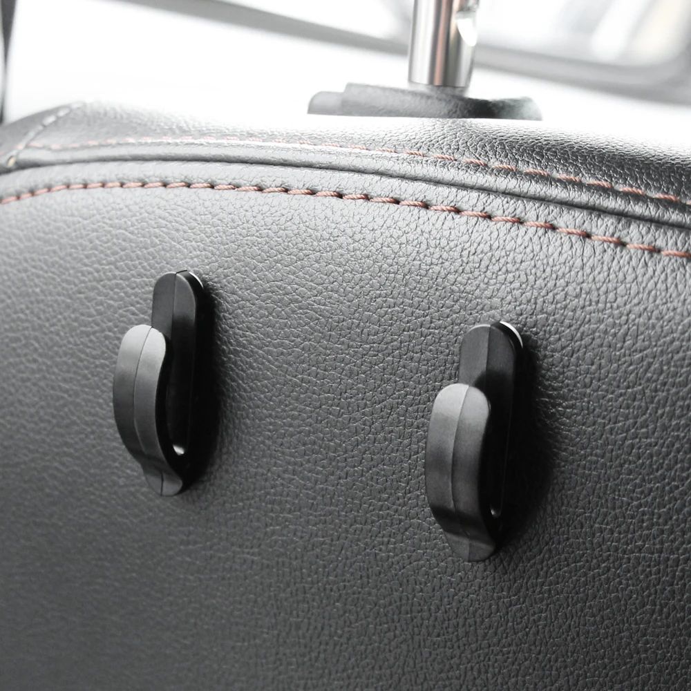 2Pcs New Style High Quality Convenient Black Auto SUV Car Truck Self Adhesive Hook Hanger Bag Purse Organizer Holder