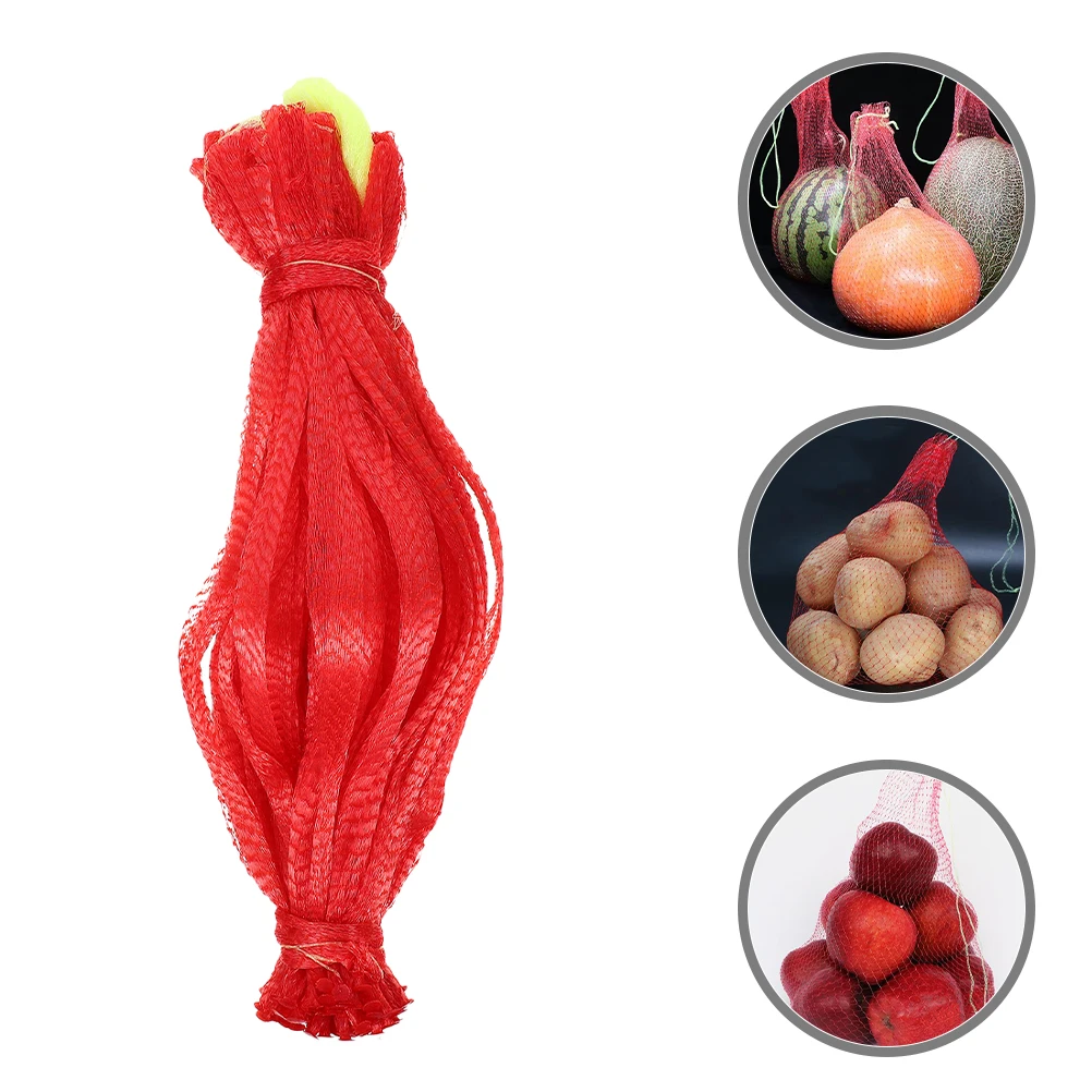 

50 Pcs Vegetable Bag Thickened Mesh Shopping Bags Storage Plastic Household Fruit