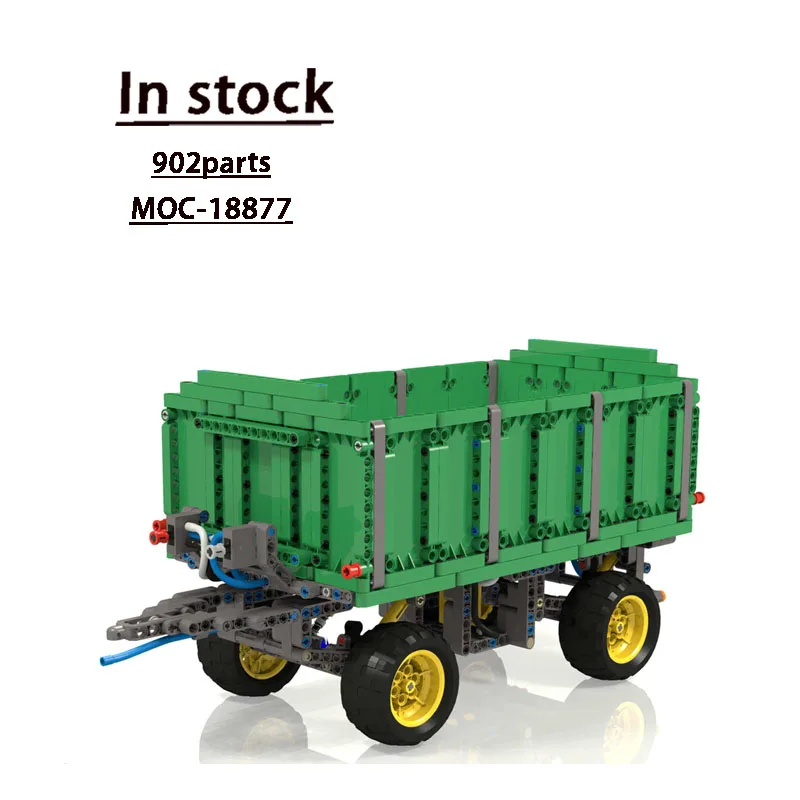 

MOC-18877 Agricultural Goods Two-way Dump Truck Building Blocks Model902PartsMOC Creative Boys Kids Birthday Building Blocks Toy