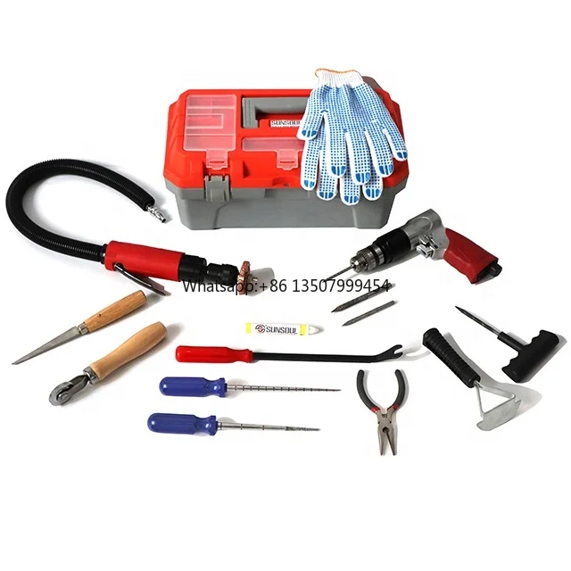 

Sunsoul TRTB19-917 Tire Repair Tool Set One Box with All Tools