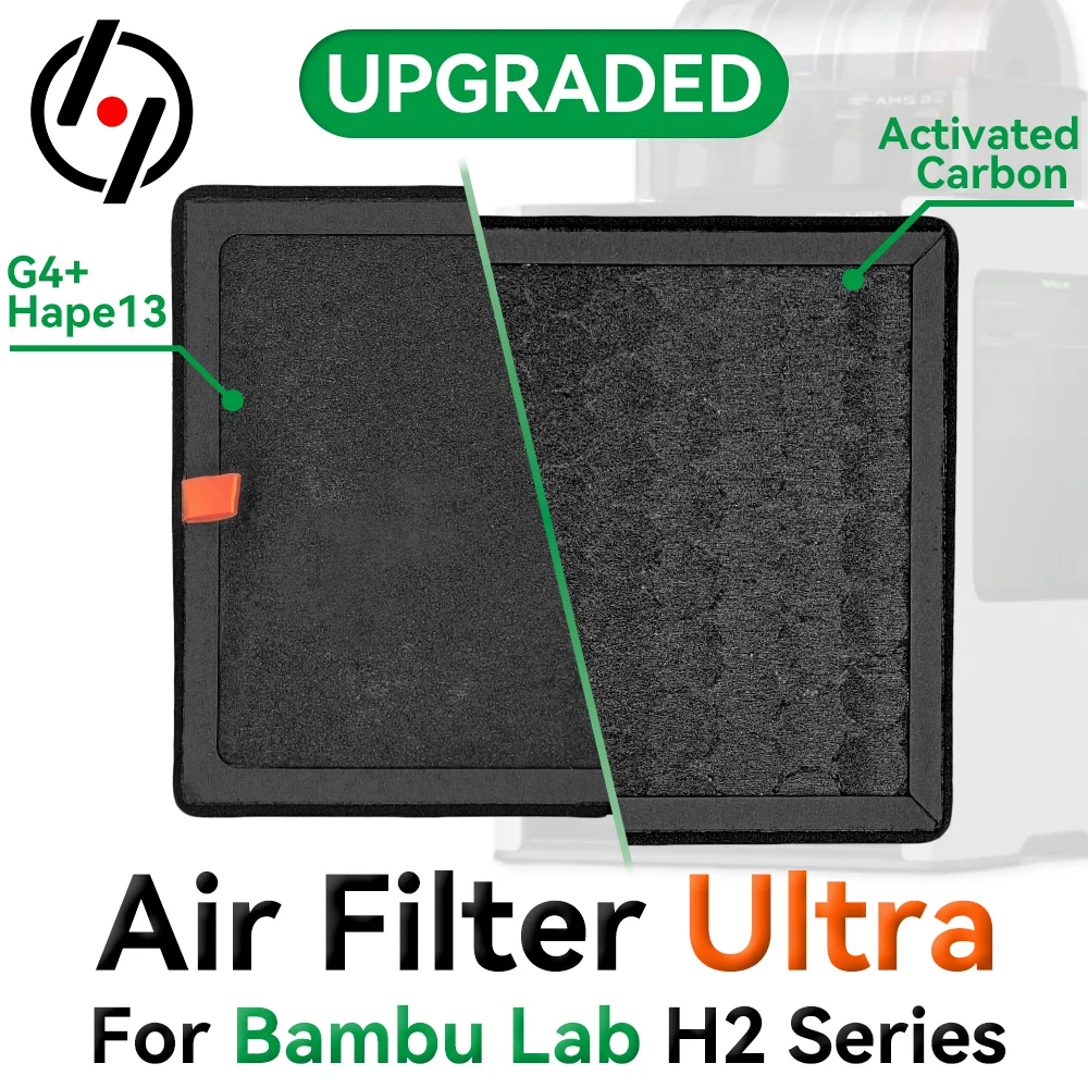 For Bambu Lab HEPA 13 + G4 + Activated Carbon Combo Air Filter Ultra for H2 Series 3D Printers OEM Replacement