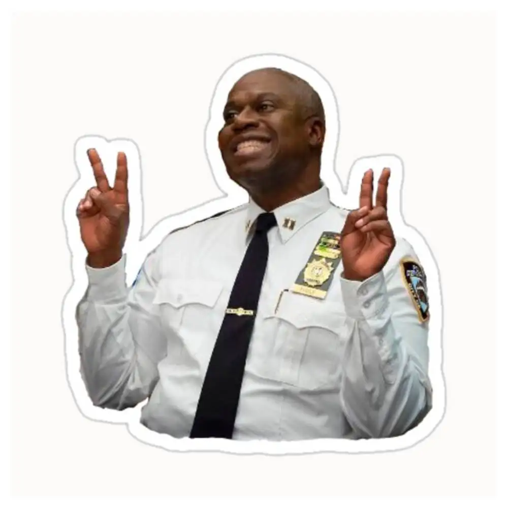Captain Raymond Holt Waterproof Stickers For Decorating Car Windows Motorcycles And Computers.