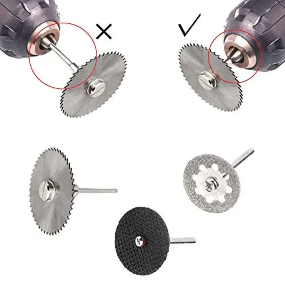 7/8Pcs HSS Circular Saw Blade Rotary Tool For Metal Cutter Power Tool Set Wood Cutting Discs Drill Mandrel Cutoff