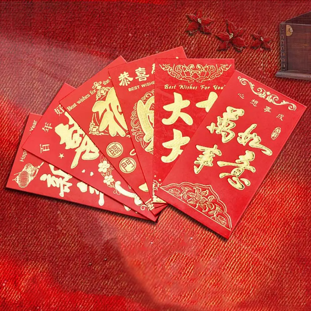 30 pieces/lot Chinese red envelope creative hongbao new year spring festival birthday marry red gift envelope red bag