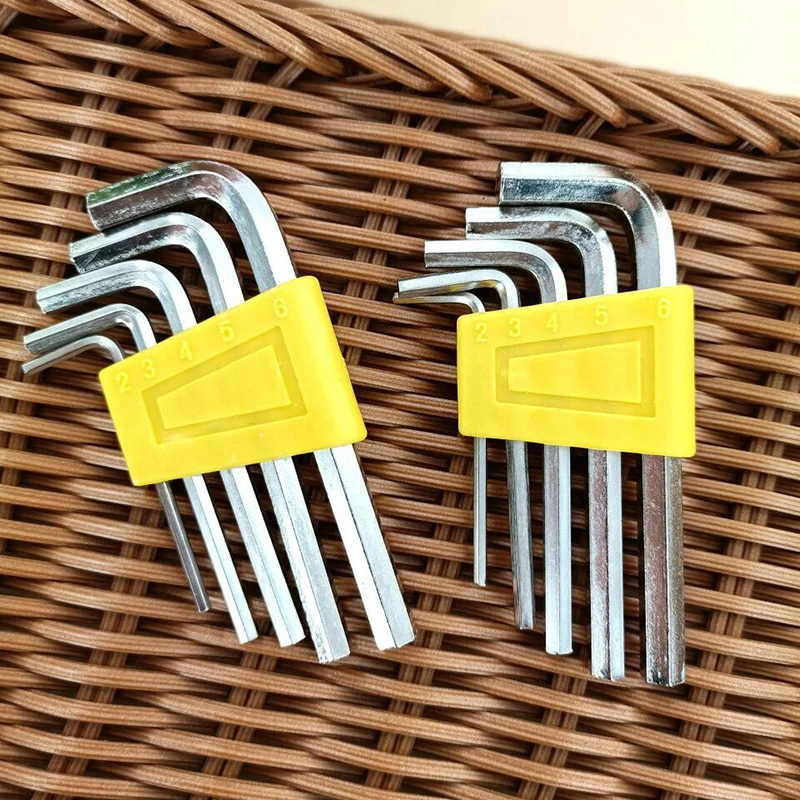 5 Pcs Allen Wrench Metric Wrench Inch Wrench L Wrench Size Allen Key Short Arm Tool Set Easy To Carry In The Pocket Tools Set