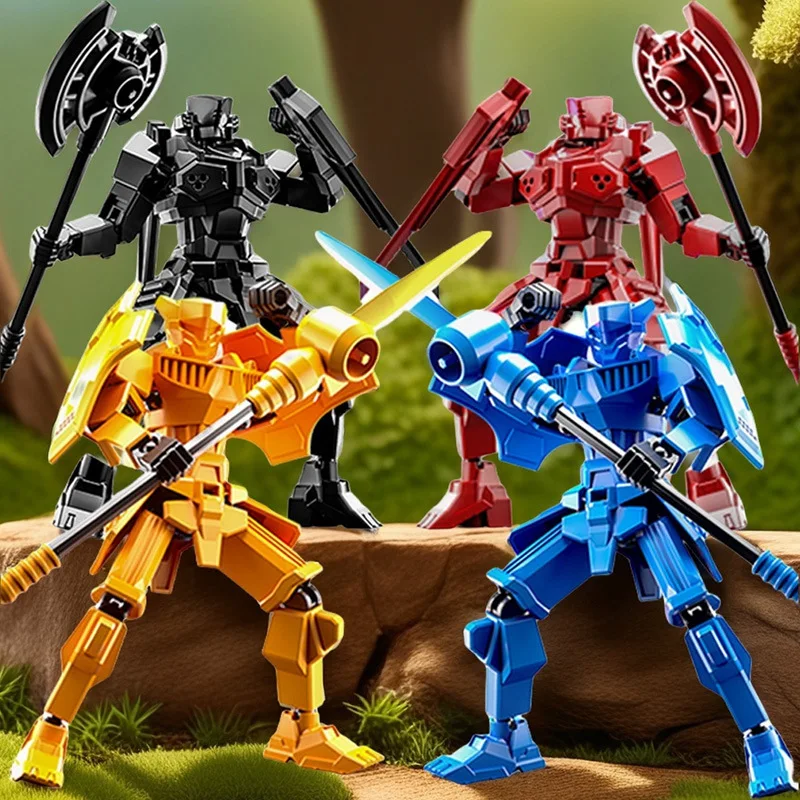 

3D Printed Character Figure Knight Mannequin Multi-Jointed Movable Shape Shift Warrior 13 Action Figure Small Decor Ornament