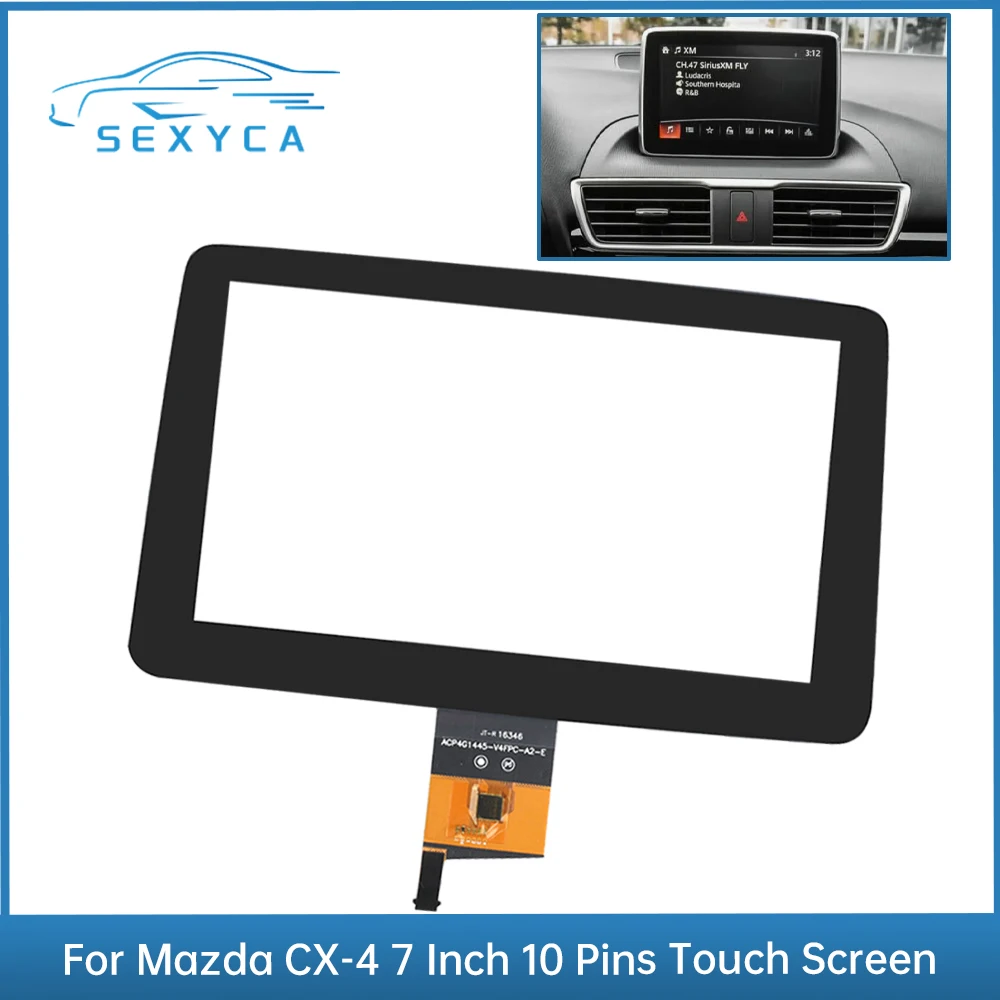 DTA070N09S0 7 Inch Touch-Screen Radio Glass Digitizer For Mazda CX-4 Car DVD Multimedia Player Navigation 10 Pins