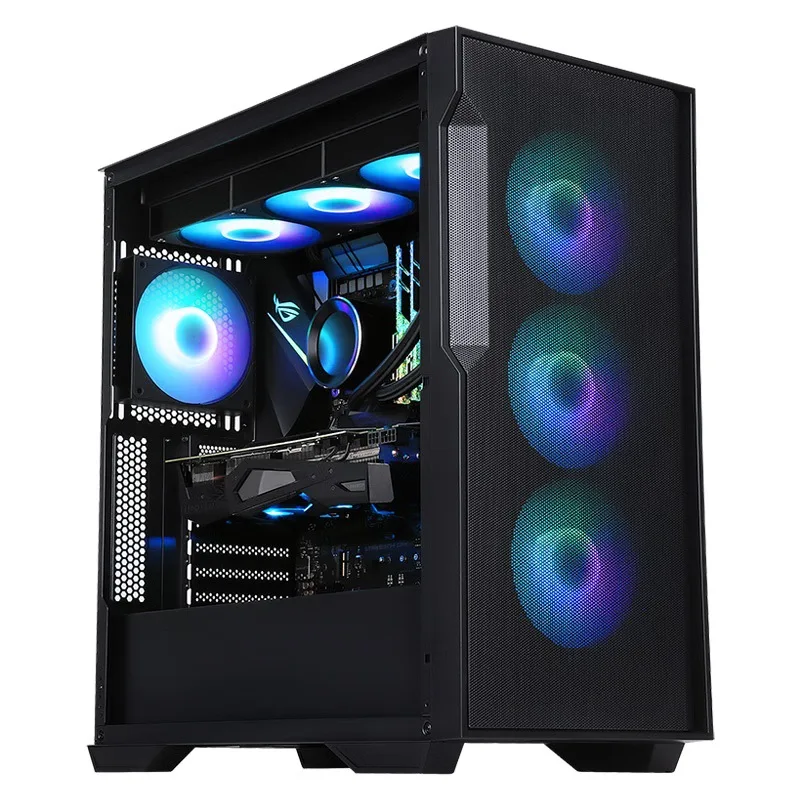 

Desktop e-sports host box, support atx main board /360 water cooling/3 graphics card/