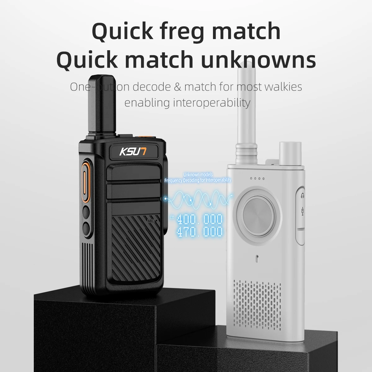 KSUN X12 Handheld Talkie Walkie Set 5W FRS Two Way Radio UHF Type-C Frequency Copy PMR 446 Walkie Talkie for Outdoor