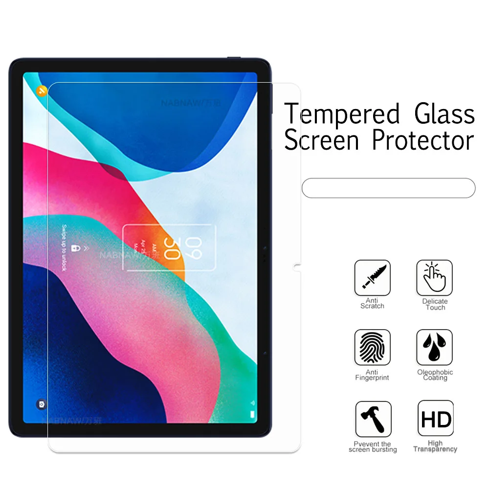 2 Pieces Transparent Hard Film HD Screen Protector Scratch Proof Tempered Glass For TCL NXTPAPER 12 PRO 12.2-inch Tablet Film