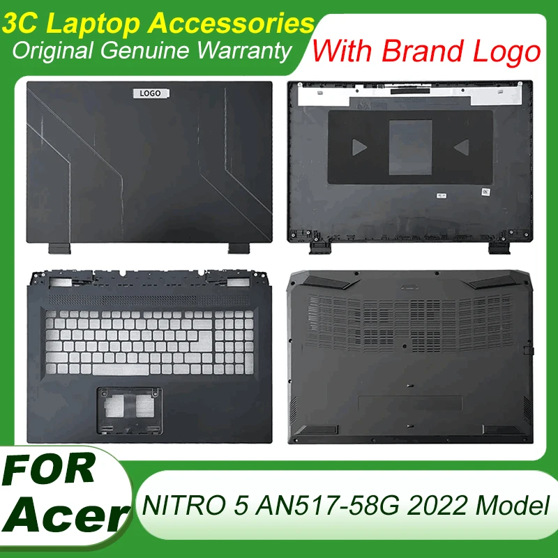 

Original New for Acer NITRO 5 AN517-58G 2022 Laptop LCD Back Cover Upper Palmrest Case Top Lower Bottom Case Shell AP3SZ000560