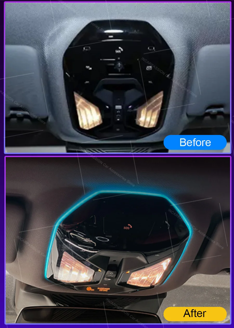 LED-Leselampe für BMW 3/4/5/6/7er-Serie X3 X4 X5 X6 X7 G20 G26 G30 G32 G11 G45 G01 G02 G05 G06 G07 G60 G70 Auto-Ambientebeleuchtung – Detail 3