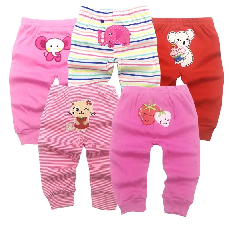 5Packs Unisex Baby Pants Spring Summer Kids Harem PP Trousers Cotton Knitted Boy Girl Toddler Leggings Newborn Infant Clothing