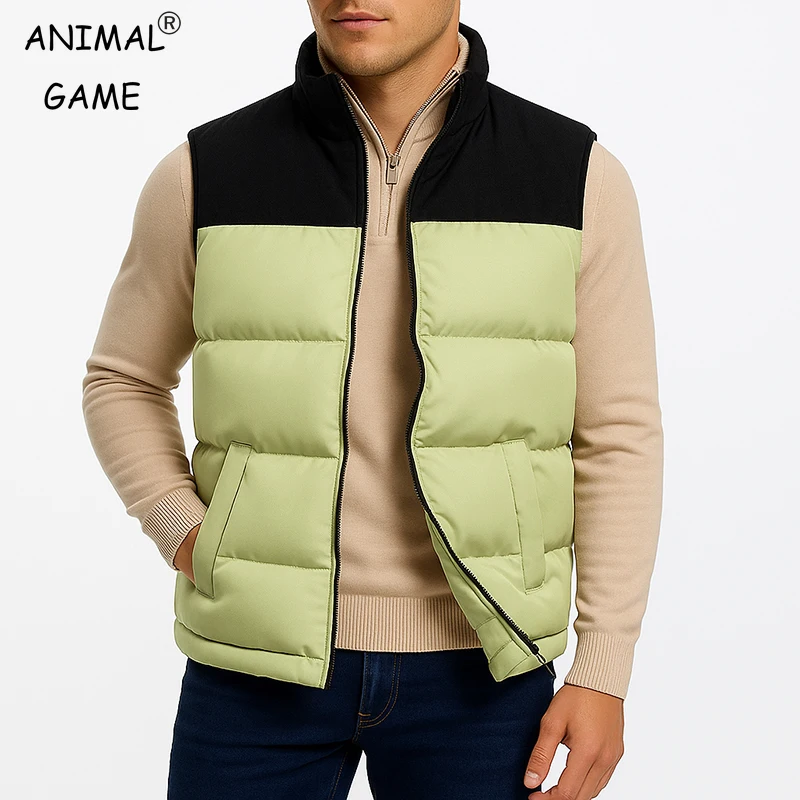 

Men's Vest Jackets Winter Jacket Warm Puffy Vests Men Outdoor Sleeveless Lightweight Water-Resistant Vest Casual Sportswear