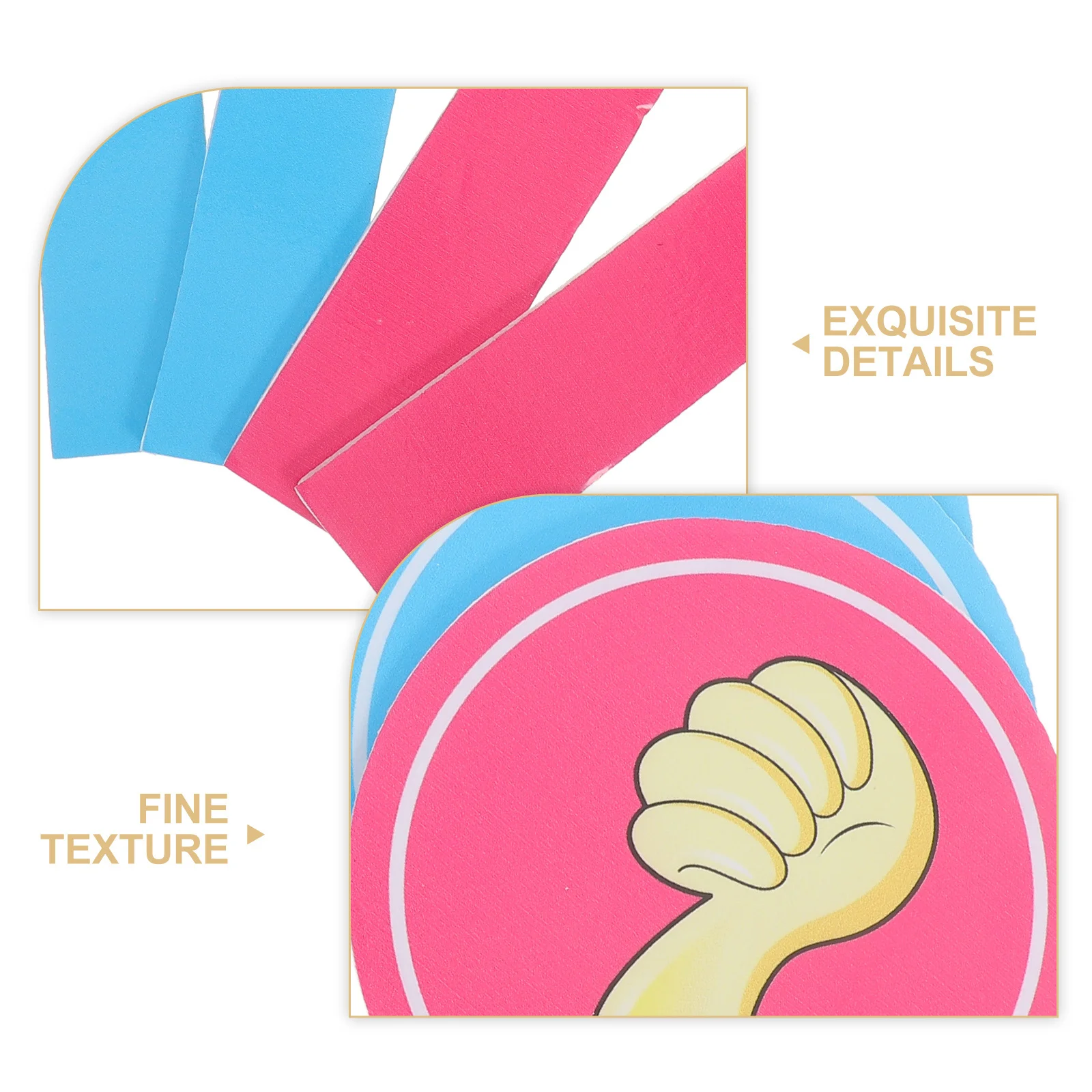 

4pcs Reusable Voting Board Sturdy Foam Classroom Supply For School Game Teacher Handheld Paddle Judging Accessory