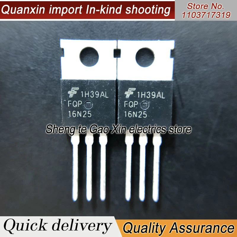 5PCS-10PCS  FQP16N25  MOS N TO-220 250V 16A  Imported NEW Original  Best Quality