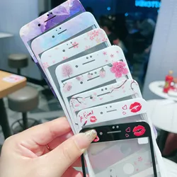 Flowers Fruit for iPhone 7 8 Full Cover Tempered Glass for iPhone 6 6s plus 7plus 8plus HD Screen Protector