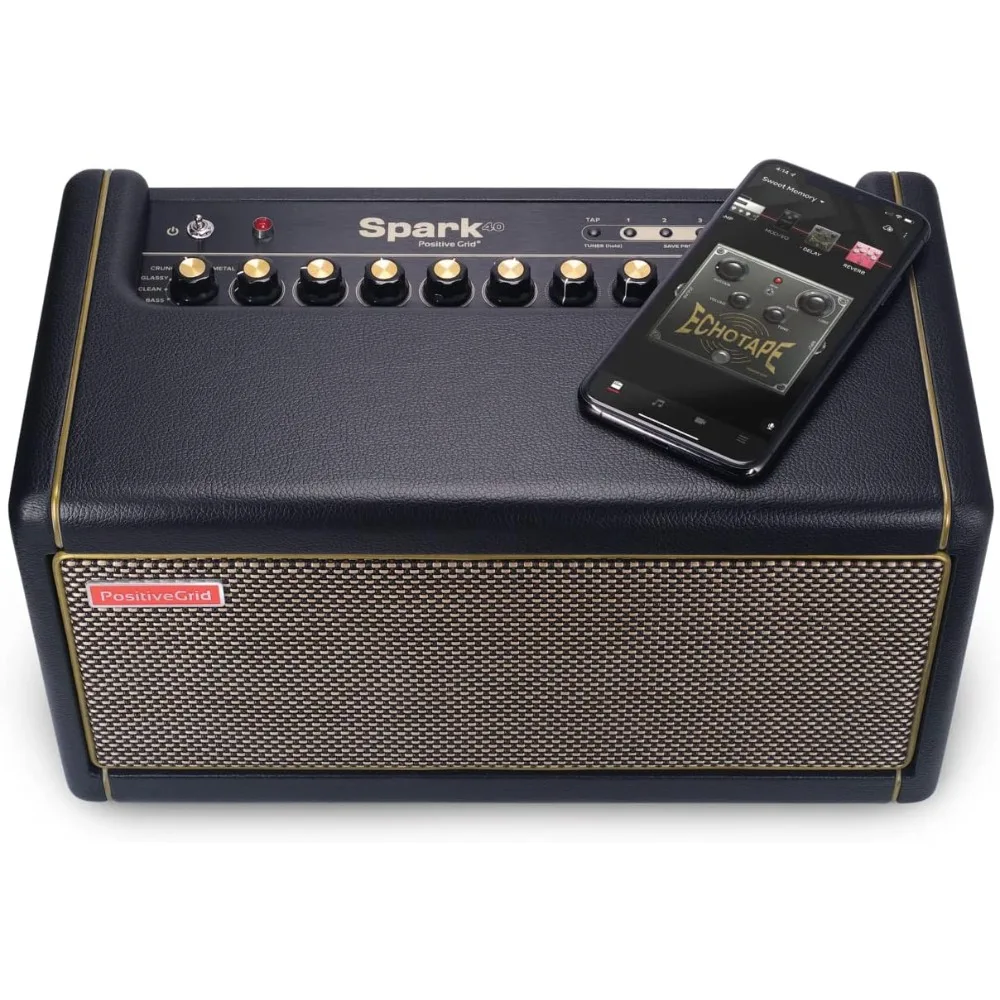 Spark 40-Watt Combo Practice Guitar Amplifier Electric Bass and Acoustic Guitar Amp with Spark Mobile App