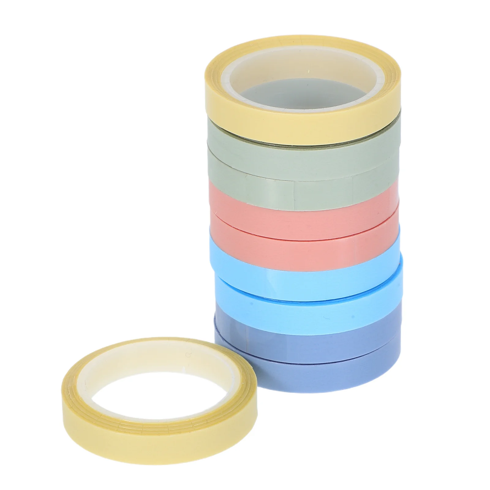 10 rollen transparante beschrijfbare tape, doorzichtige lijm, verwijderbare indextabbladen, schoolbenodigdheden, kantoorannotatie, plakband