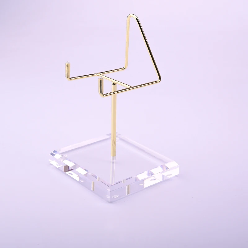 Larger Factory Supply Metal Background Stand Metal Frame Stand in Low Price Crystal Stone Display Mineral Holder Display Rack