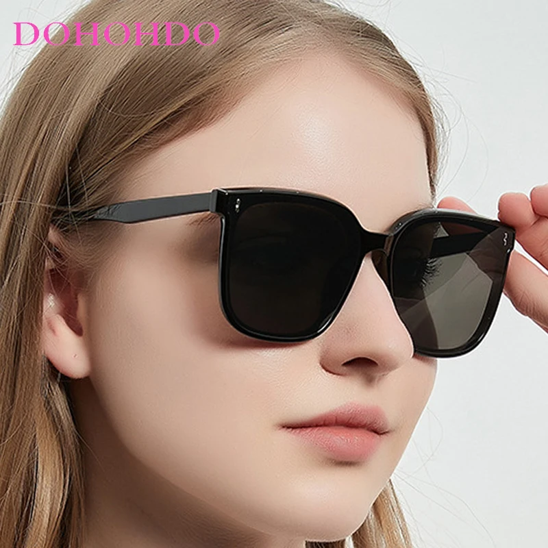 

New Fashion Square Rivet Women's Sunglasses Luxury Designer Big Frame Men Sunglass Outdoor Travel Eyewear Female Lentes UV400