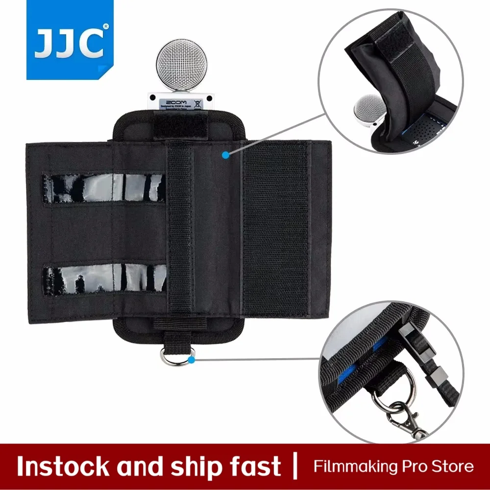 JJC Protective Carrying Storage Pouch Case Bag for Zoom H6 H5 Handy Portable Recorder Pouch Replace ZOOM PCH-6 PCH-5