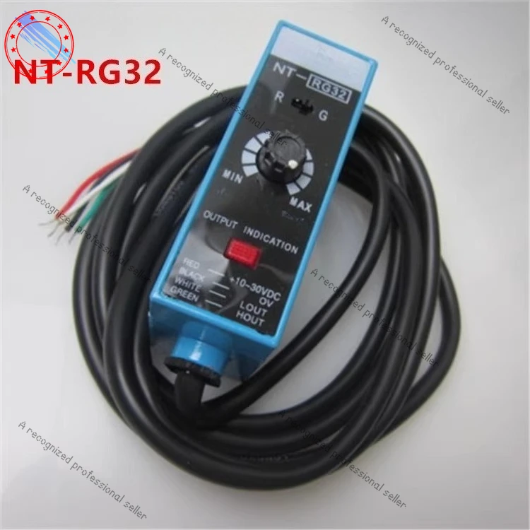 

Оригинальный высокоскоростной датчик цветовой маркировки NT-RG32, фотоэлектрический переключатель глаз, толкатель цветовой маркировки