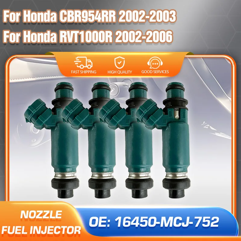 

Fuel Injector Nozzle For Honda CBR954RR 2002-2003 Honda RVT1000R 2002 2003 2004 2005 2006 Car Parts Motorcycle 16450-MCJ-752