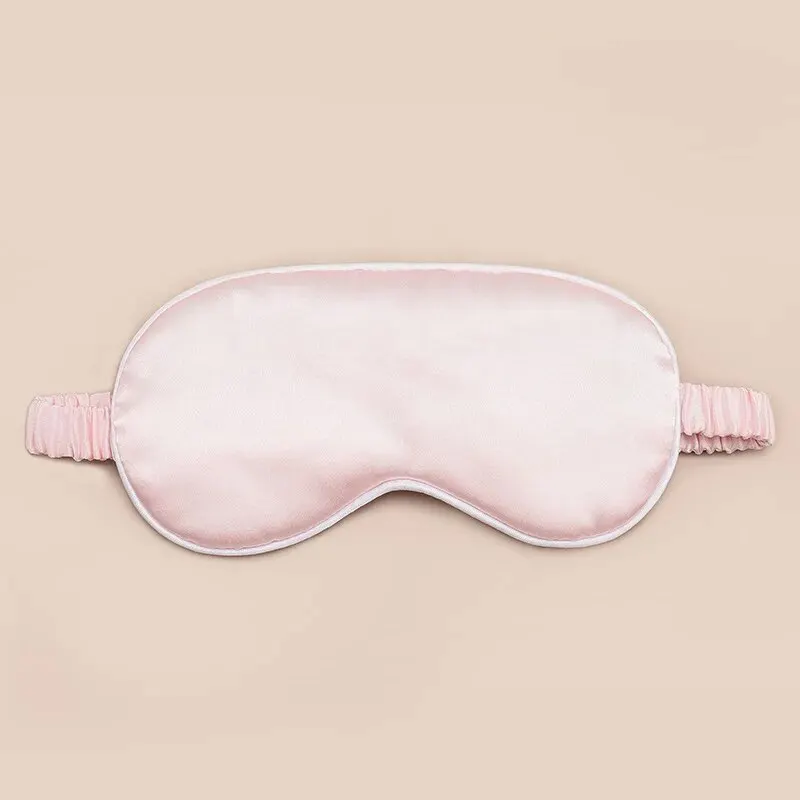 Double-sided Imitation Silk Eye Mask Breathable Sleep Light-blocking Eye Mask Amazon Multi-color Gift Wrap Sleeping Eye Mask