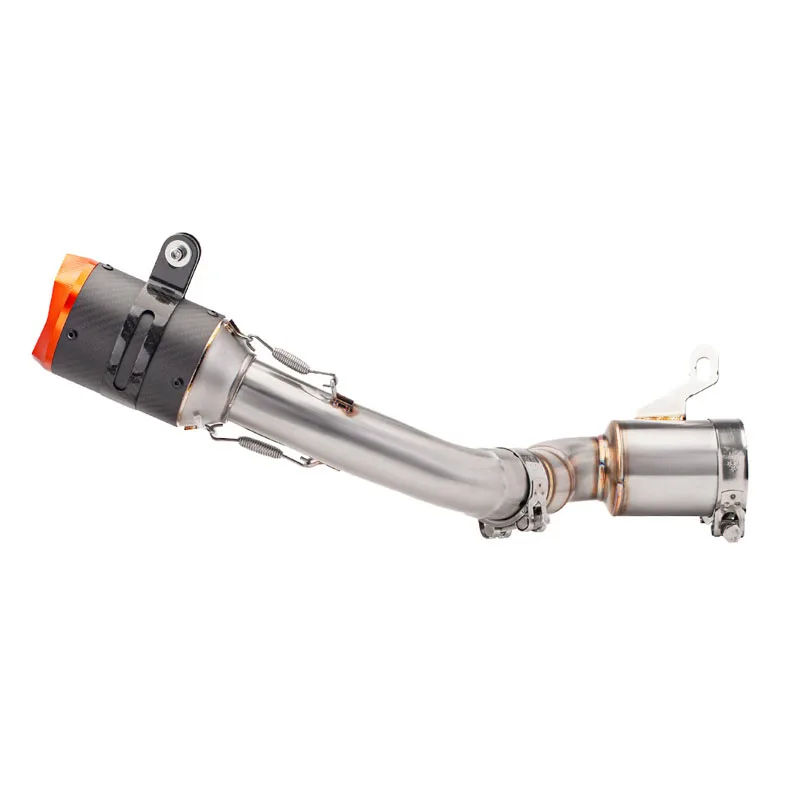 

For KTM 250 390 Adventure ADV 2020-2023 Duke250 Duke390 250ADV 390ADV Escape Motorcycle Exhaust Middie Link Pipe Orange Muffler