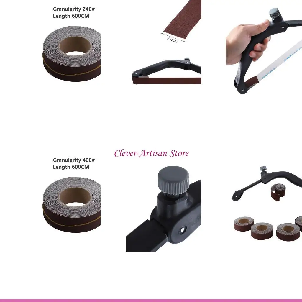 

E06B Регулируемый ручной шлифовальный лук, 6 м/рулоны, складной держатель наждачной бумаги для полировки