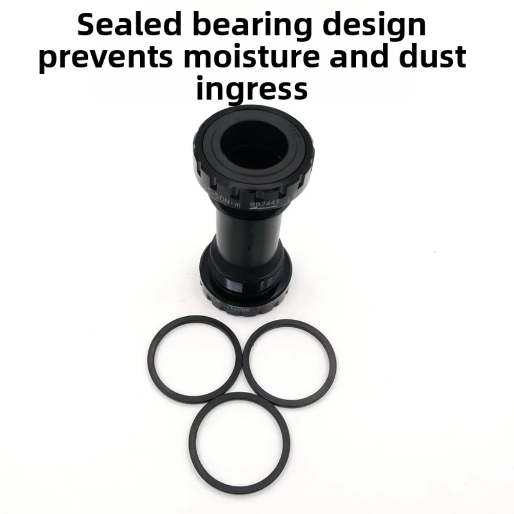 للمحور المجوف الملولب للدراجات BB52-2441، مناسب لقوس سفلي 68-73 مم مقاس 1.73 × 3.5 بوصة تقريبًا