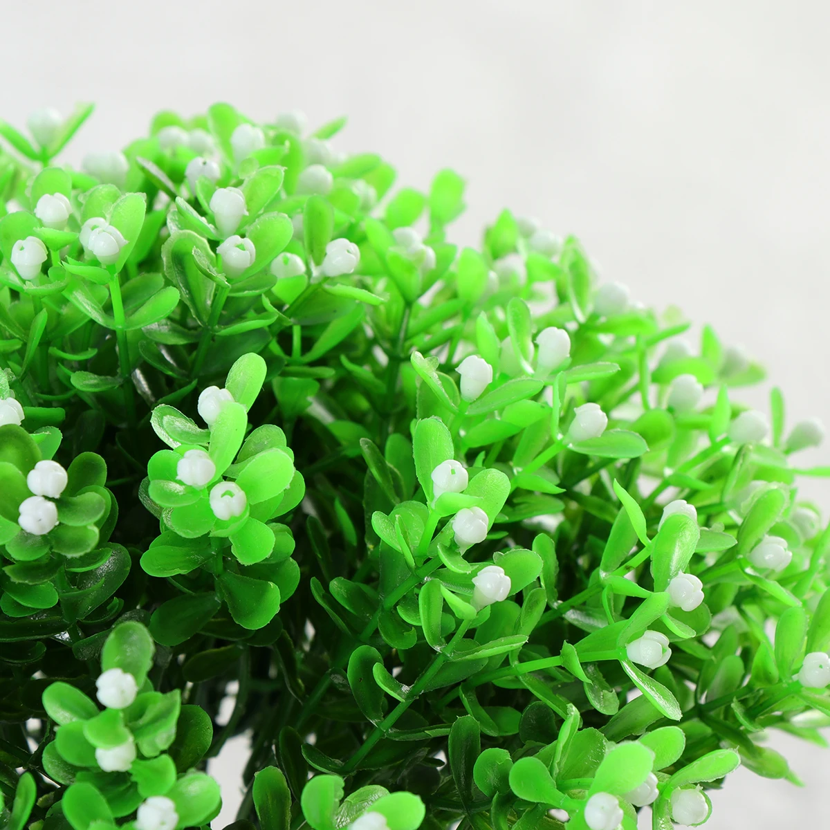 

10 Pcs Artificial Fake Flower Faux Plastic Grass Flowers Simulation Plants Greenery for Indoor and Outside Wedding Office(White)